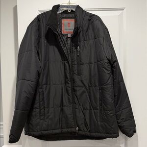 Free Country Men's Black Quilted Puffer Jacket
